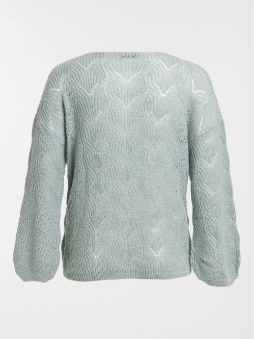 Pull coloris jade grande...