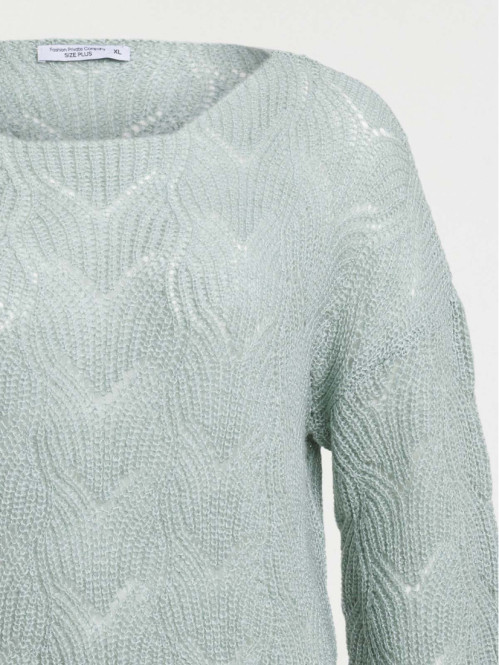 Pull coloris jade grande...