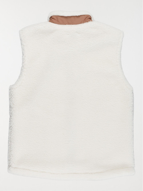 Veste sherpa sans manches...