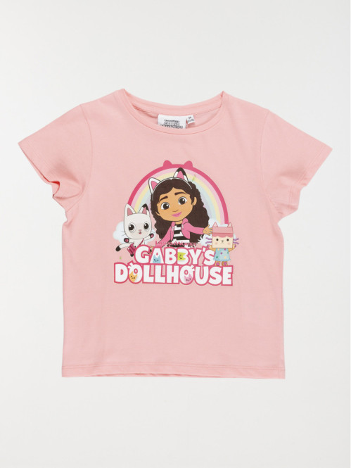 T-shirt Gabby chat fille...