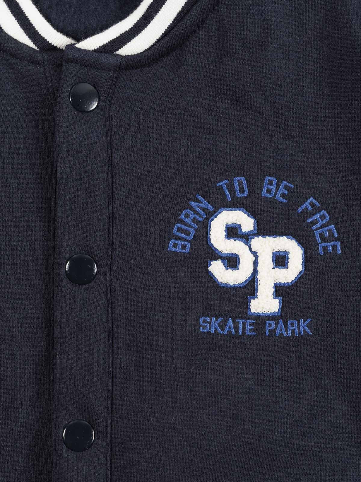 Sweat teddy bicolore garçon (3-12A) Sweat teddy bicolore garçon (3-12A)