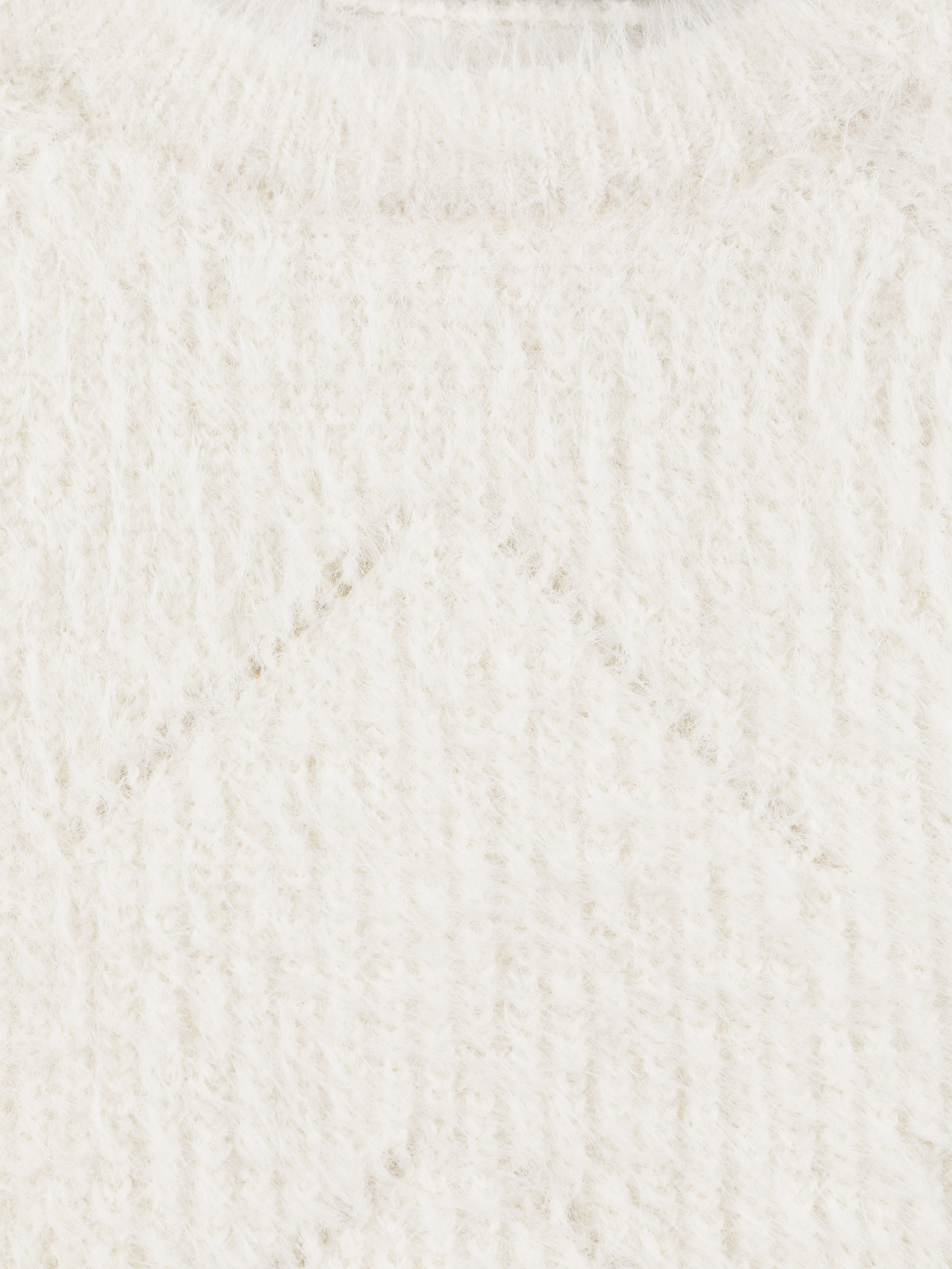 Pull col rond écru fille (3-12A) Pull col rond écru fille (3-12A)