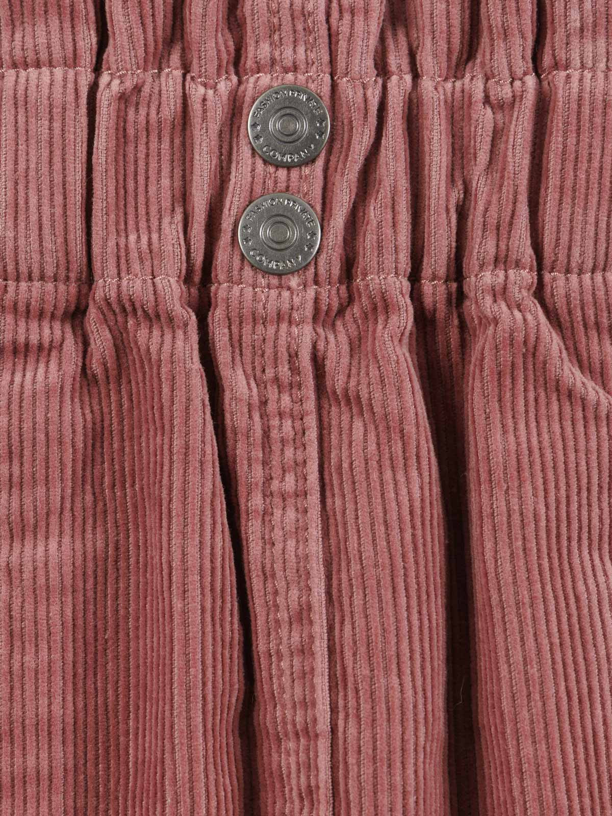 Jupe velours vieux rose fille (3-12A) Jupe velours vieux rose fille (3-12A)