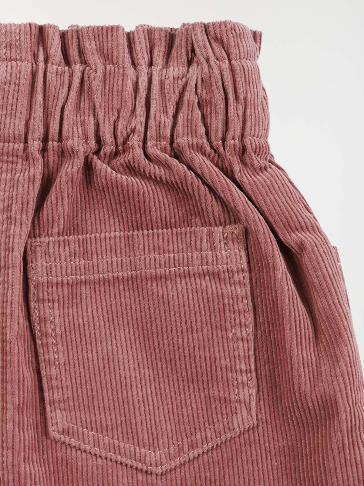 Jupe velours vieux rose fille (3-12A) Jupe velours vieux rose fille (3-12A)