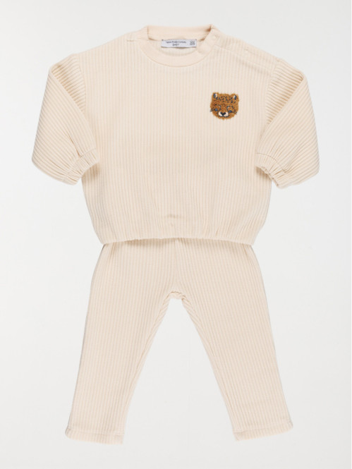 Ensemble 2 pièces velours fille (3-36M)