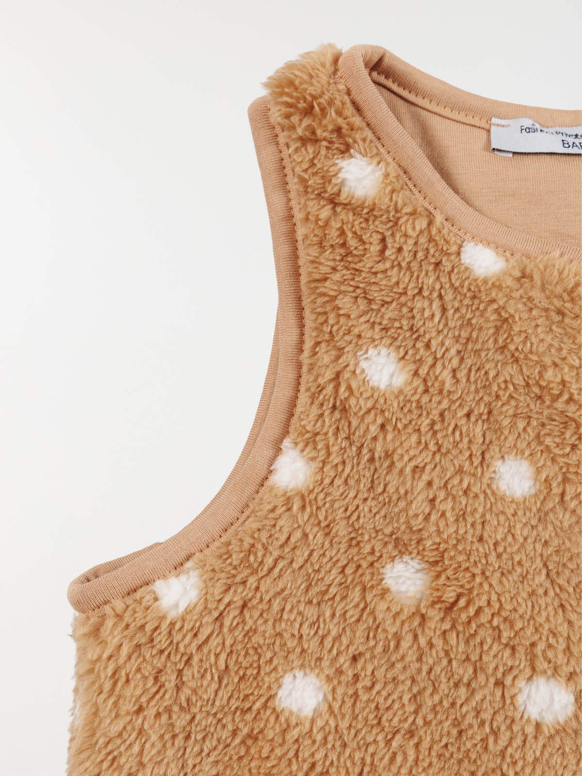 Gilet tout doux à pois fille (3-36M)