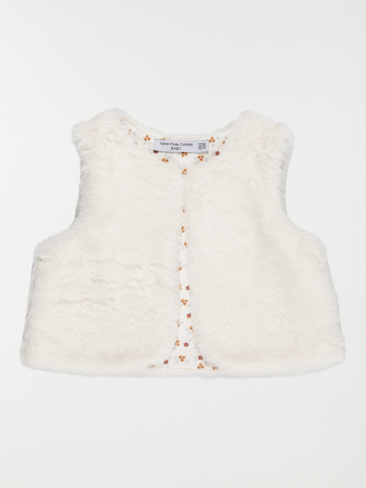 Gilet doux sans manches fille (3-36M)