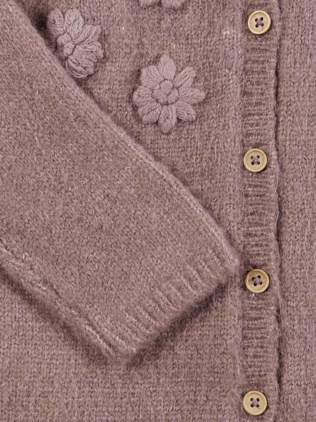 Gilet fleurs brodées fille (3-36M) Gilet fleurs brodées fille (3-36M)