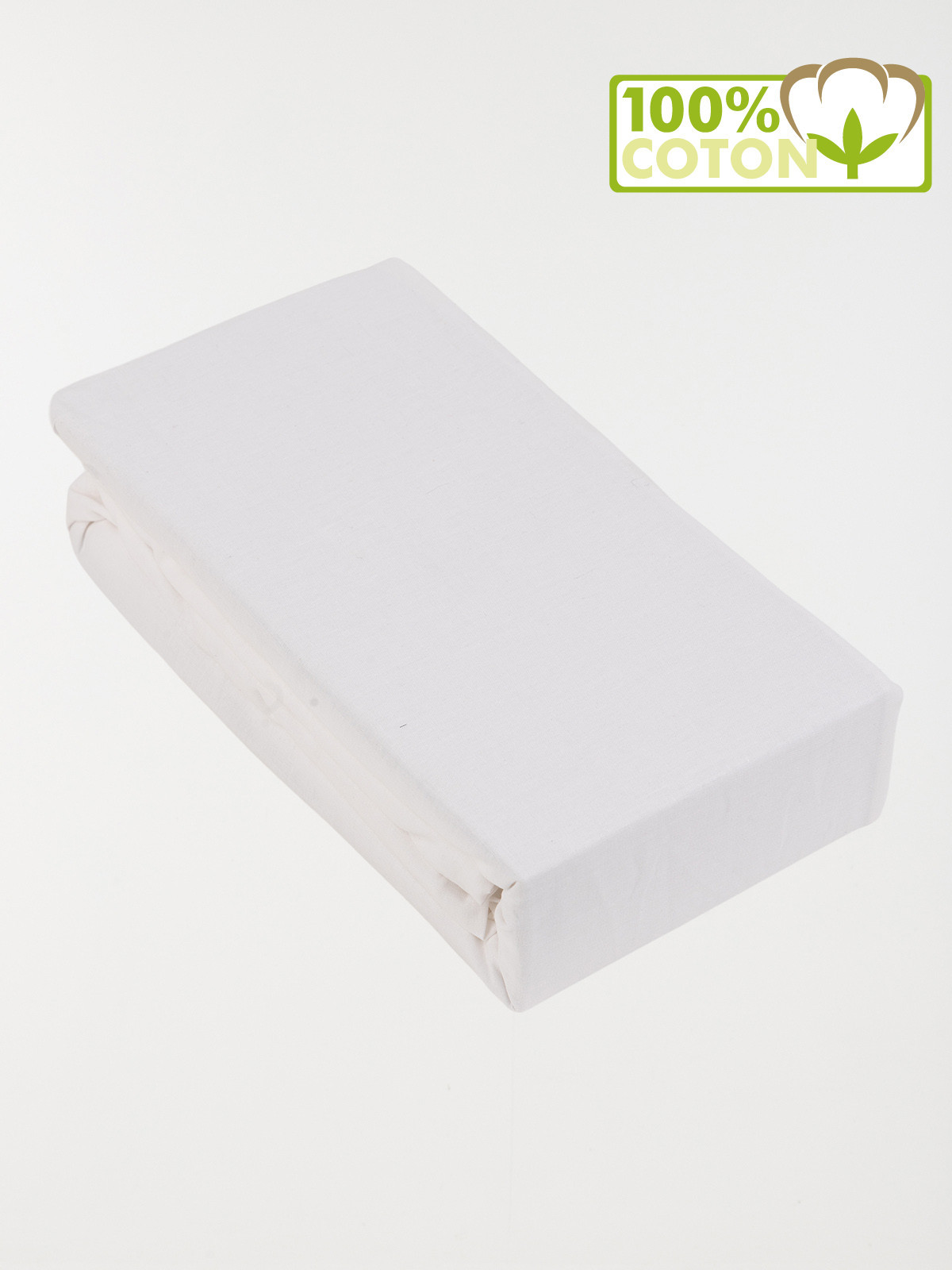 Drap housse 160 x 200 cm blanc