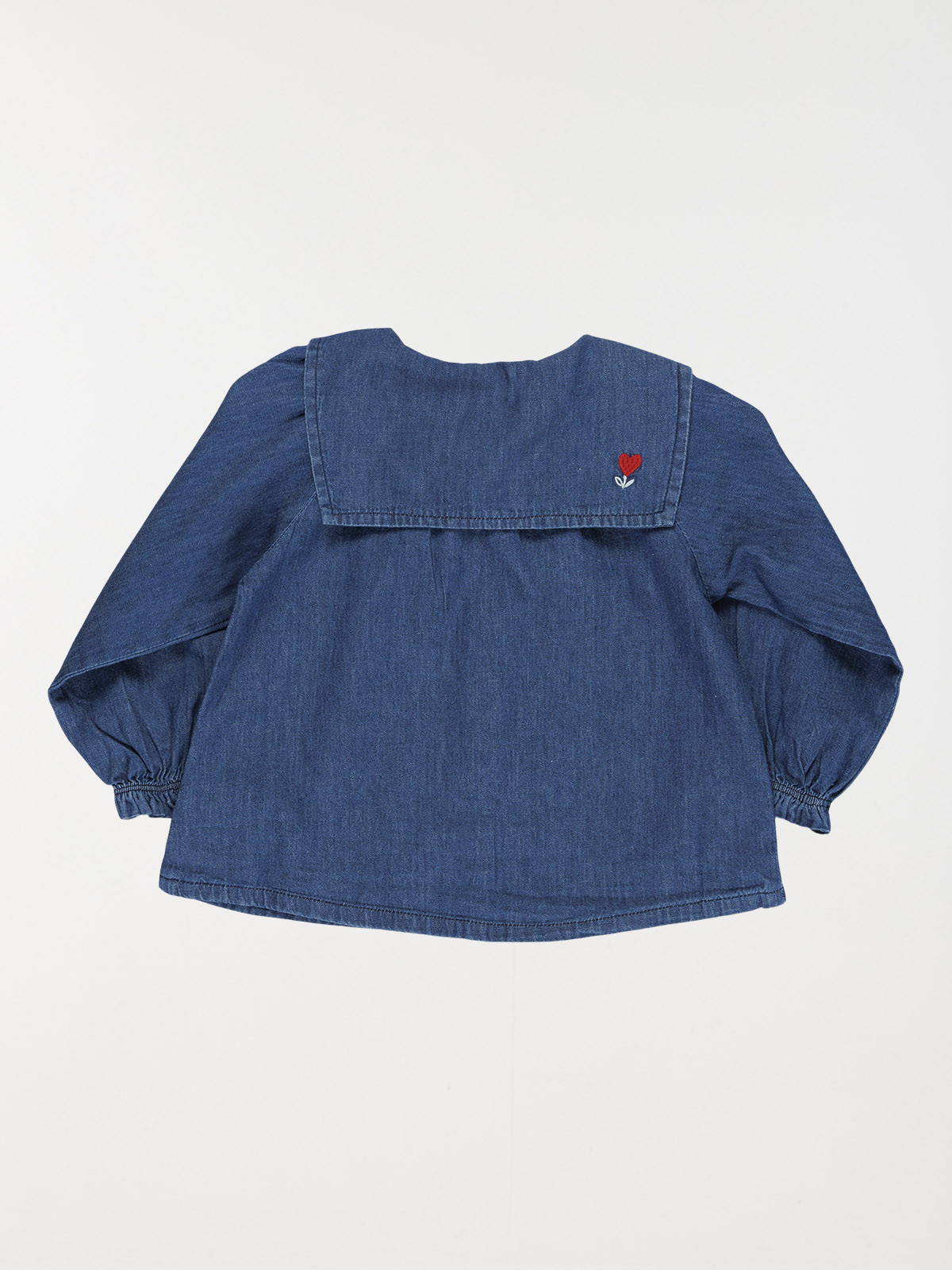 Chemisier uni à bouton fille (3-36M) Chemisier uni à bouton fille (3-36M)