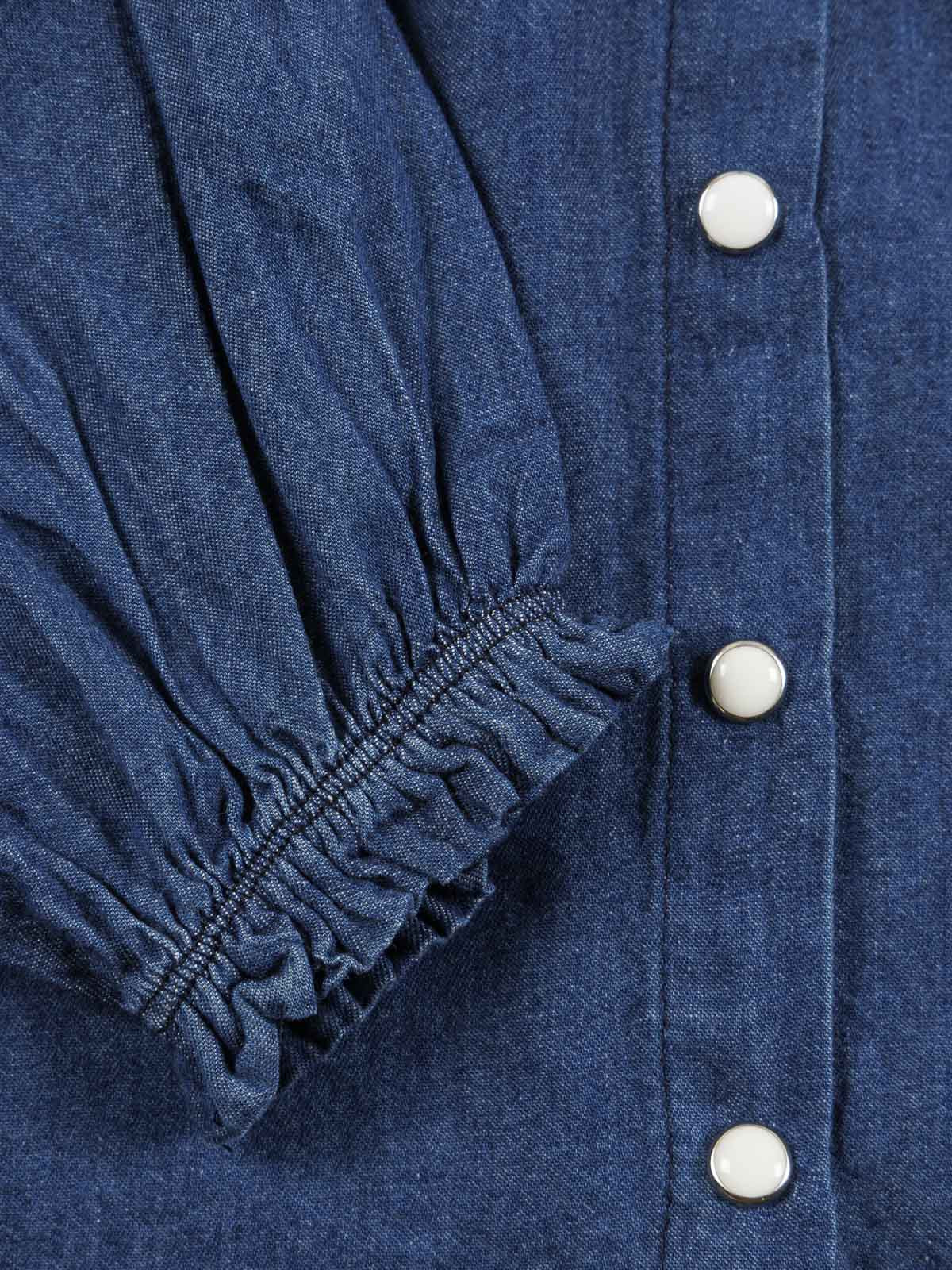 Chemisier uni à bouton fille (3-36M) Chemisier uni à bouton fille (3-36M)