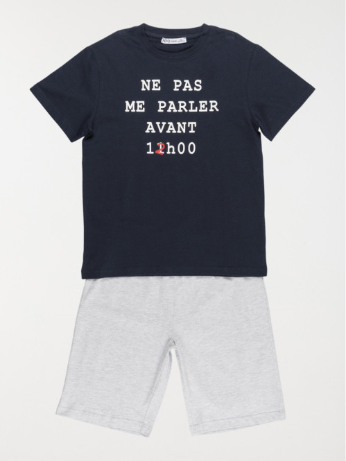 Pyjashort message garçon (XXS-M)