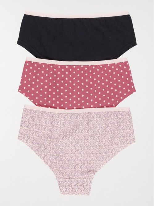 Lot de 3 boxers multicolore...