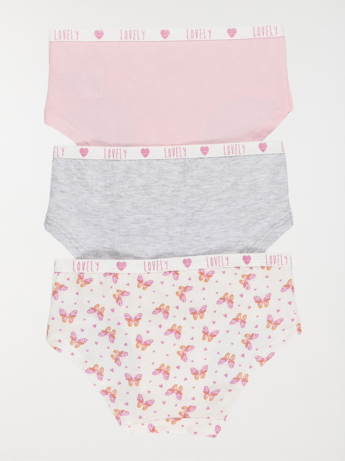Lot de 3 boxers papillon fille