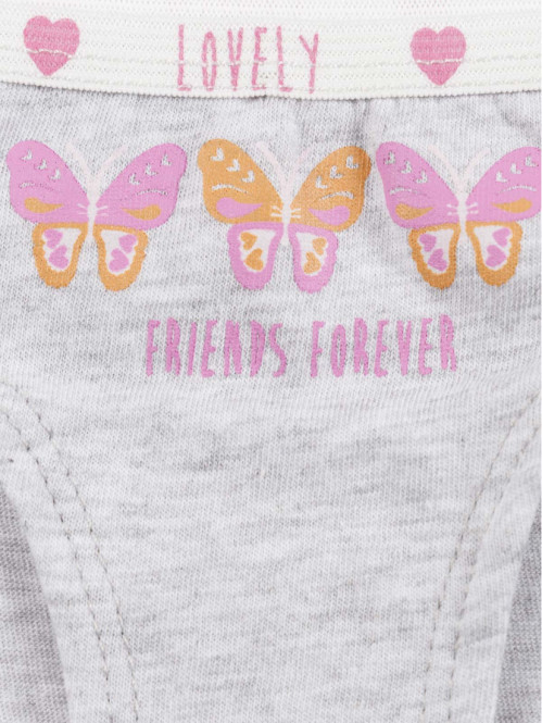 Lot de 3 boxers papillon fille