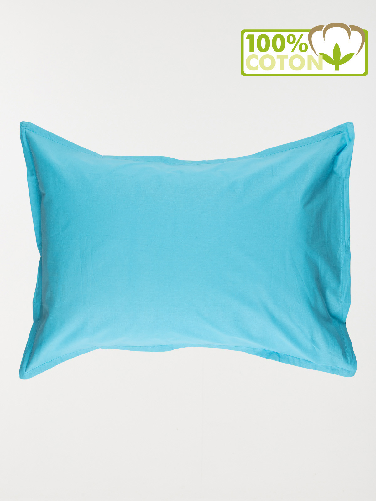 Taie d'oreiller 55x70 cm bleu turquoise
