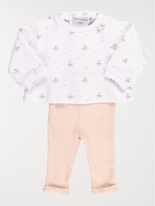 Ensemble sweat pantalon fille (0-9M)