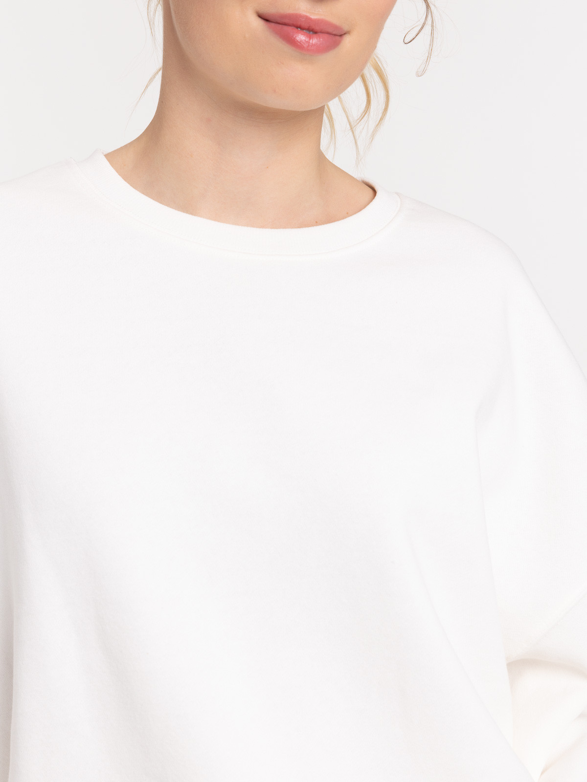 Sweat uni écru femme Sweat uni écru femme