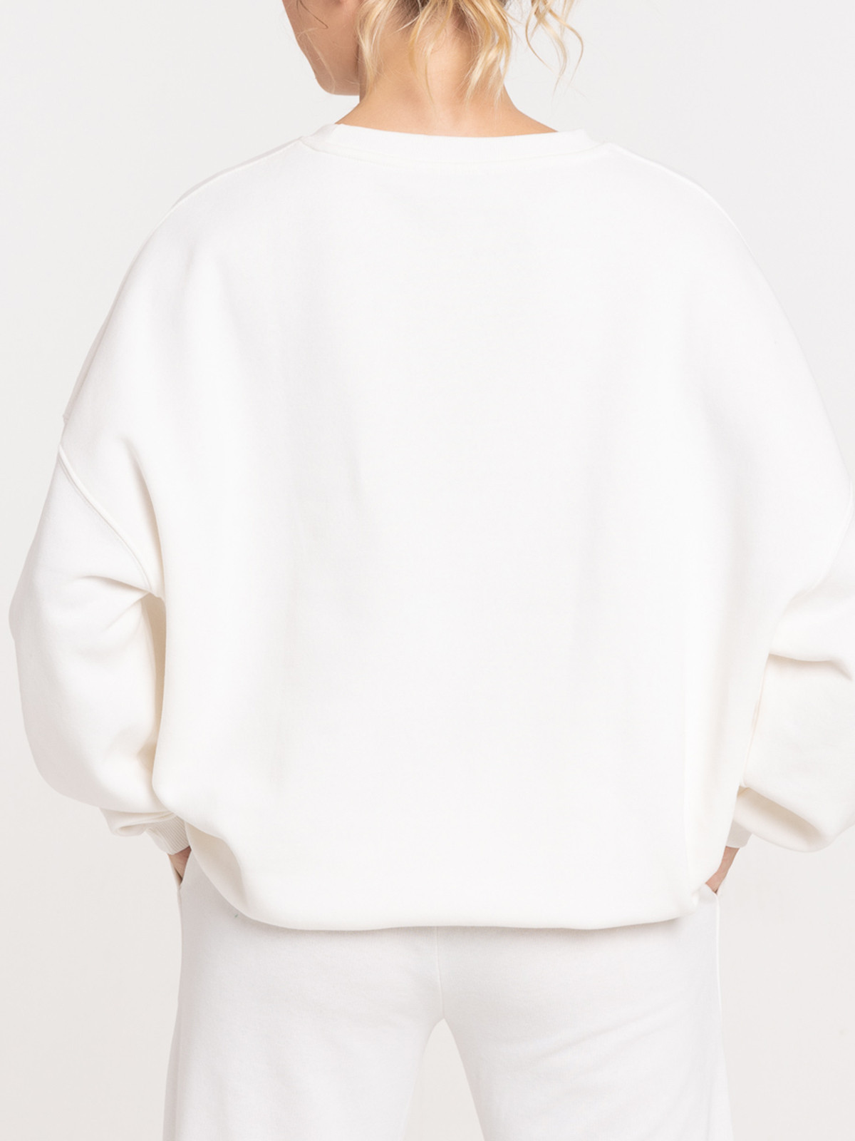 Sweat uni écru femme Sweat uni écru femme