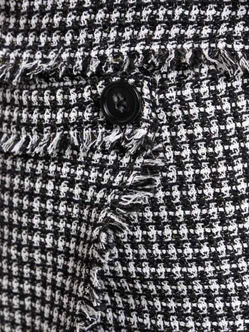 Jupe-short tweed à carreaux...