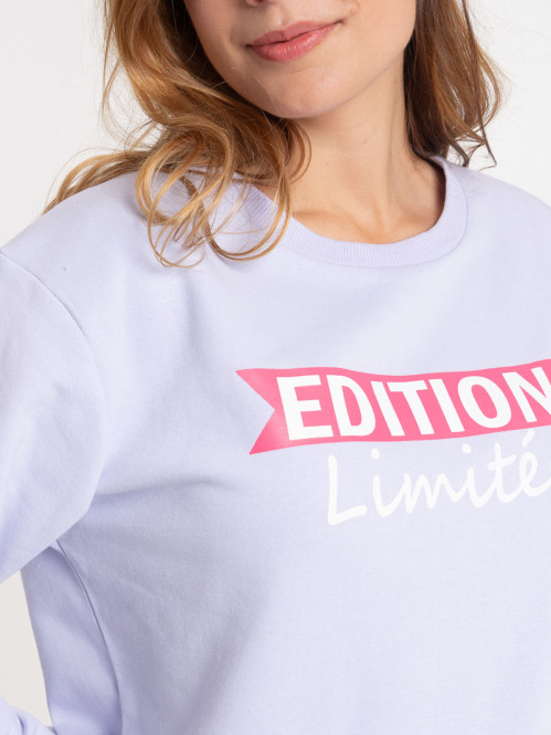 Sweat édition limitée lilas femme Sweat édition limitée lilas femme