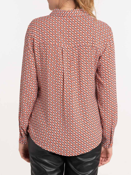 Chemise imprimée graphique femme