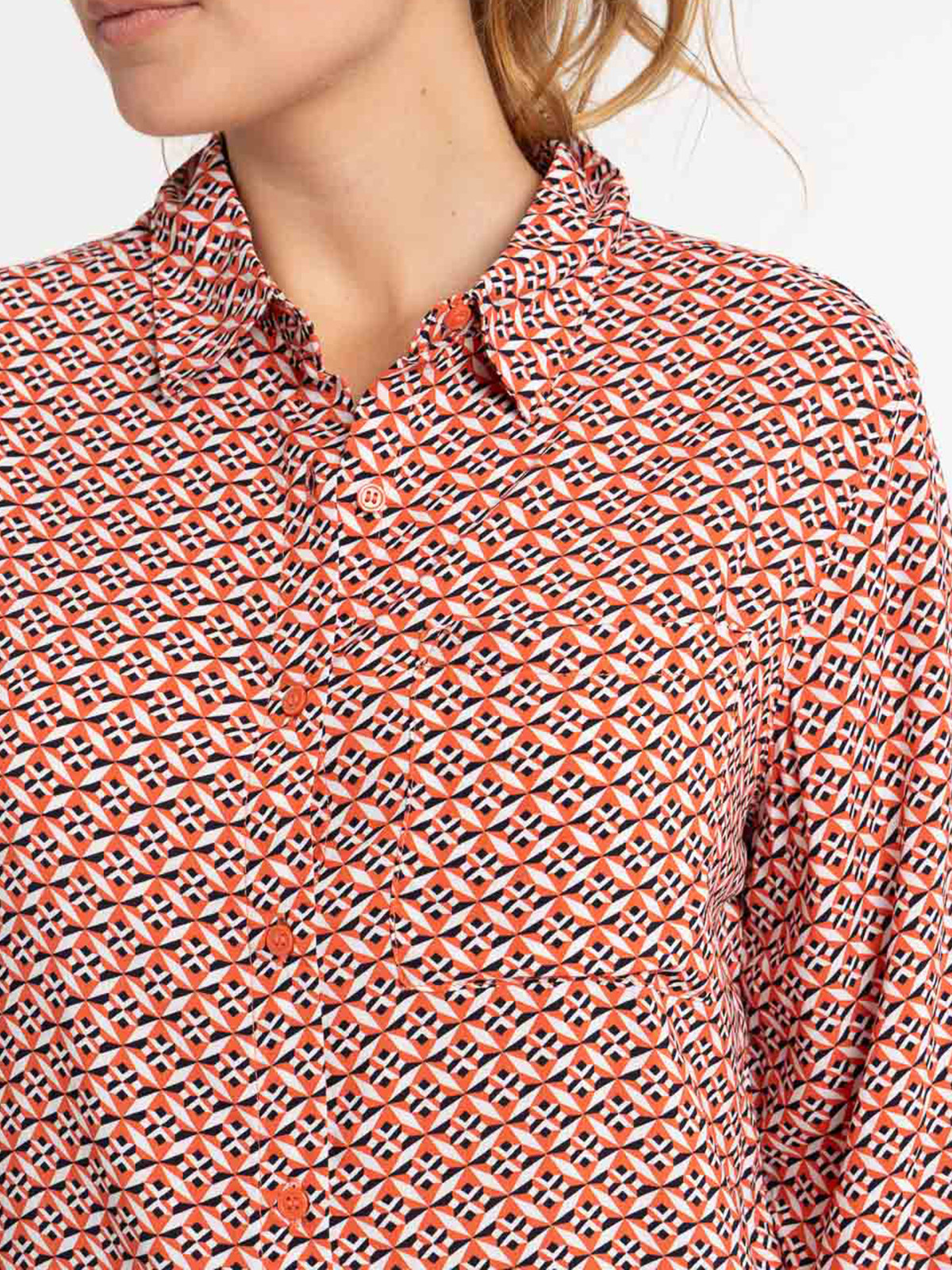 Chemise imprimée graphique femme