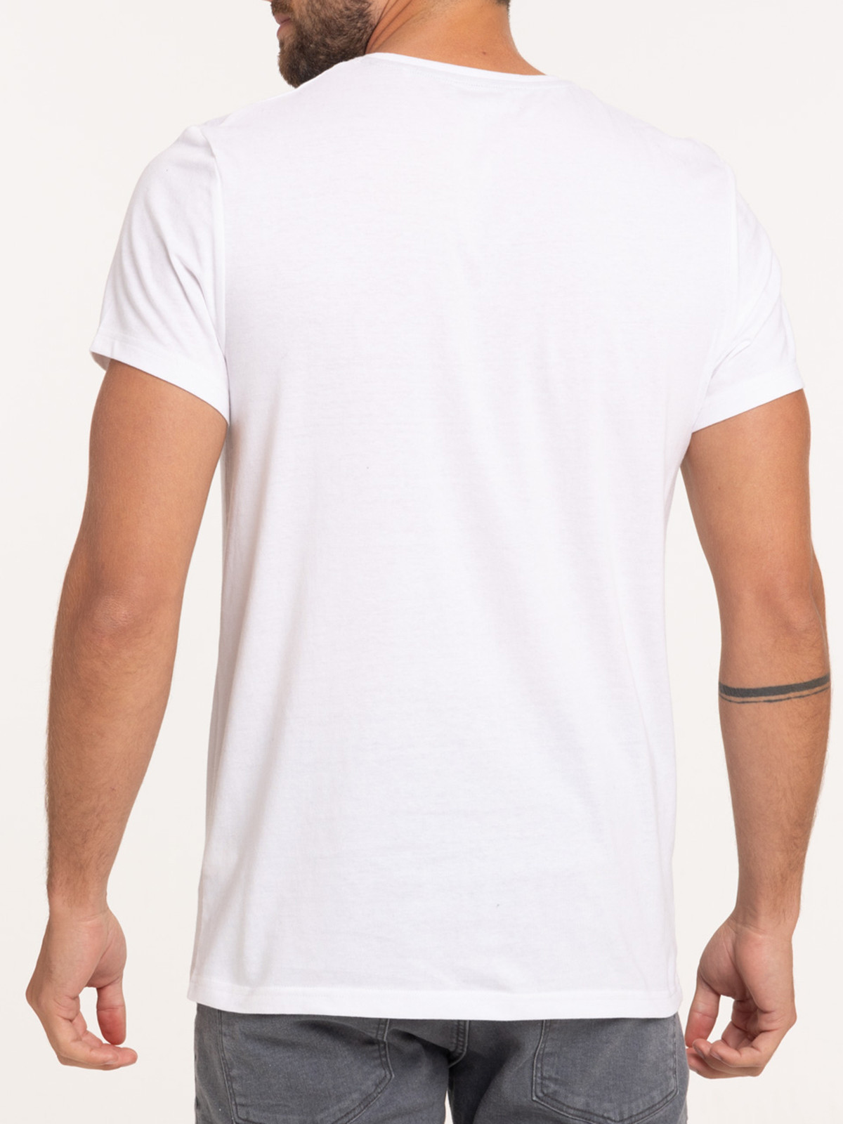 T-shirt imprimé moto blanc homme T-shirt imprimé moto blanc homme