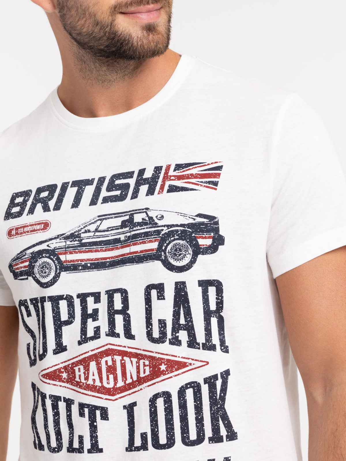 T-shirt imprimé voiture homme