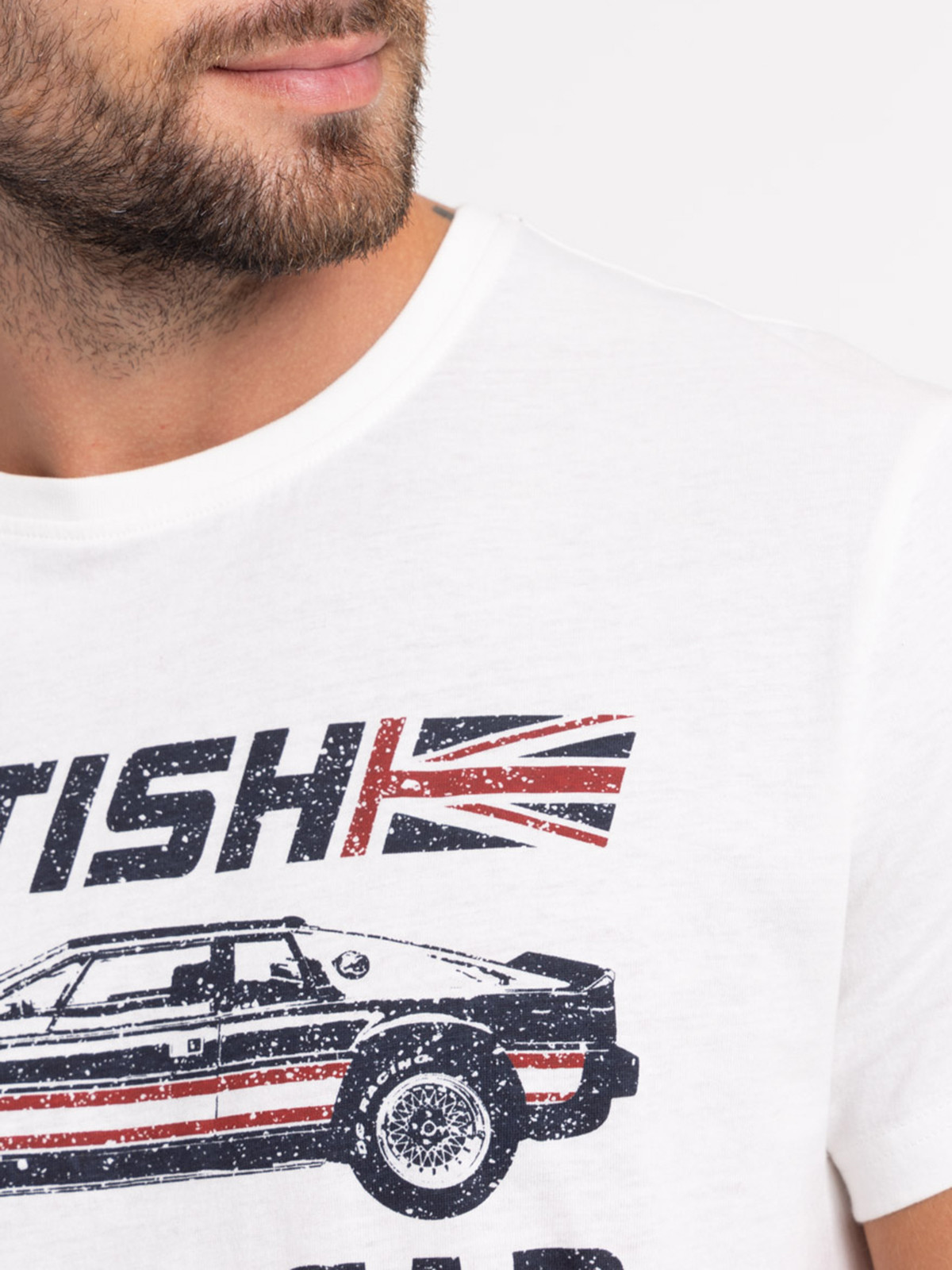 T-shirt imprimé voiture homme