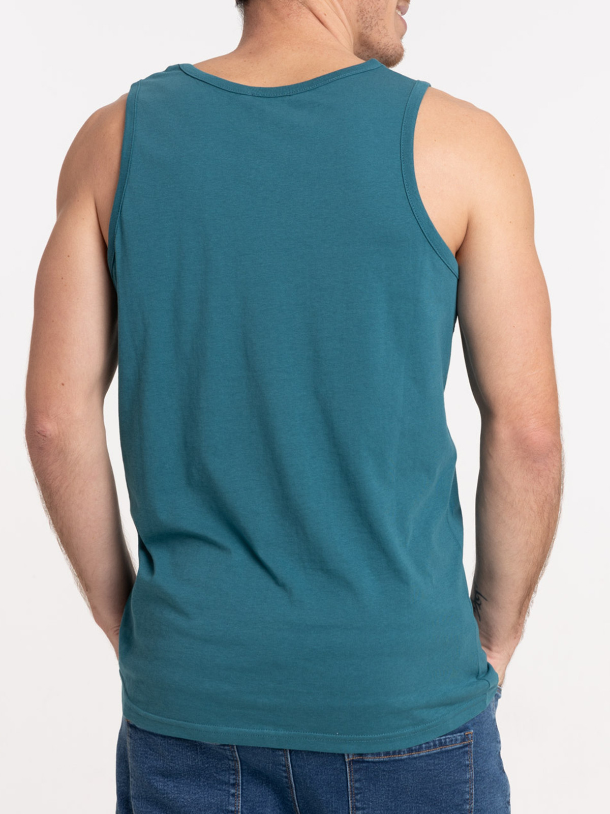Débardeur bleu cascade homme