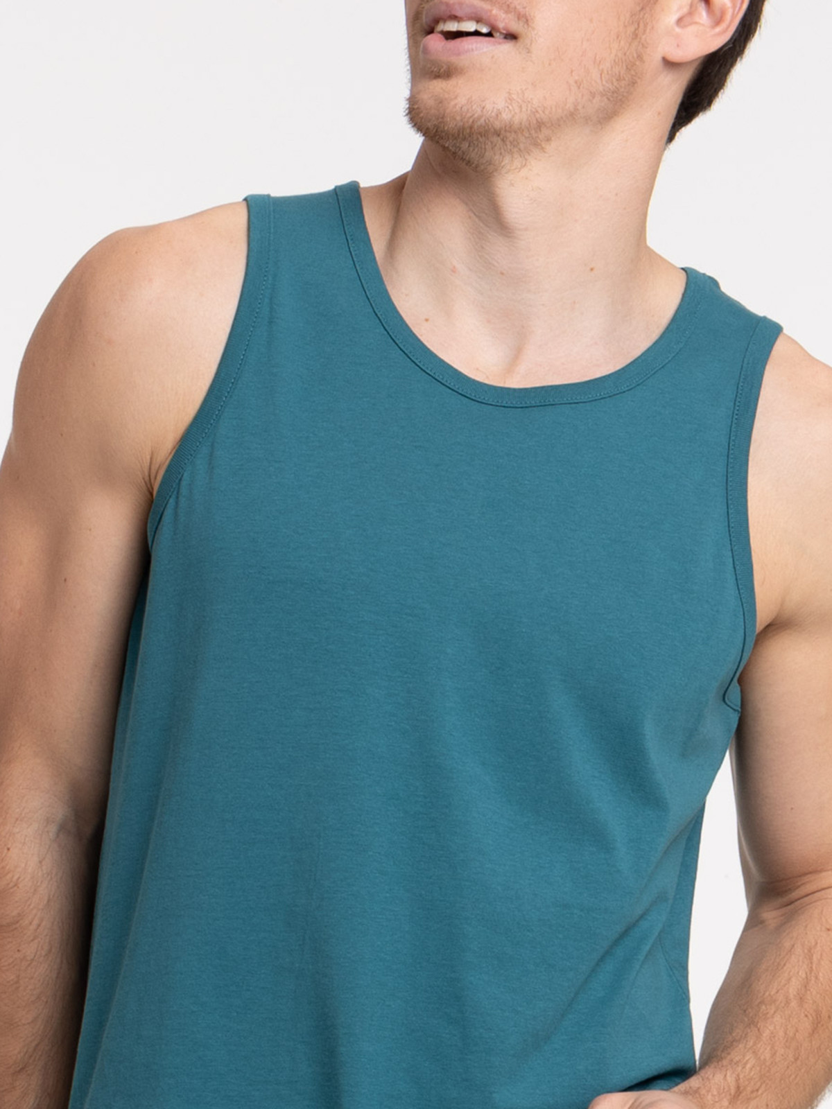 Débardeur bleu cascade homme