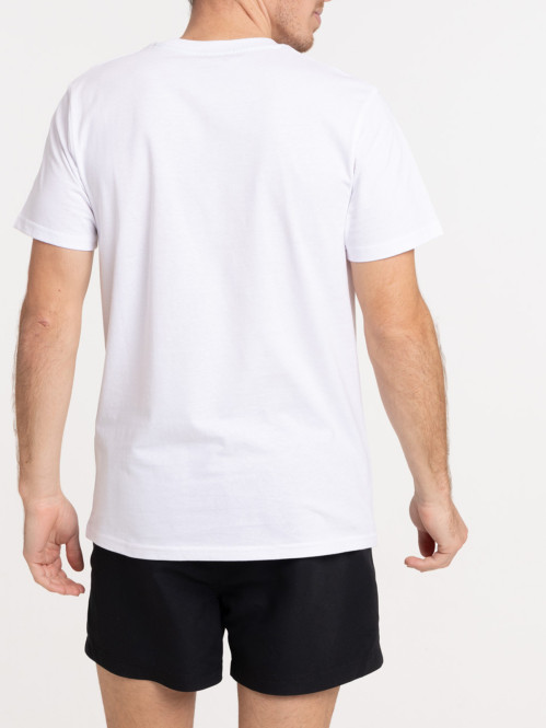 T-shirt imprimé blanc homme