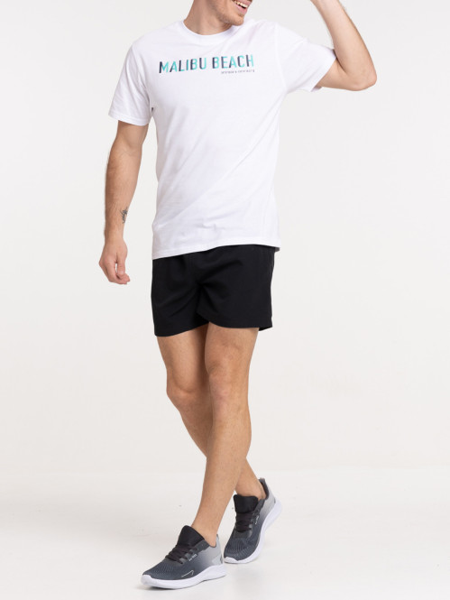 T-shirt imprimé blanc homme