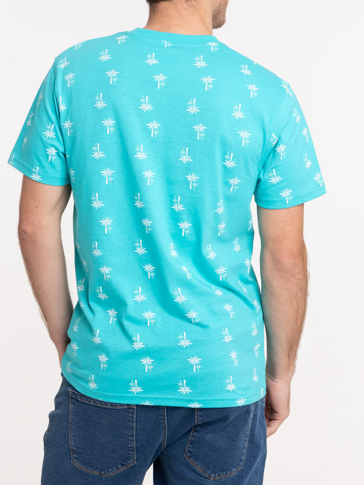T-shirt imprimé palmier all over homme