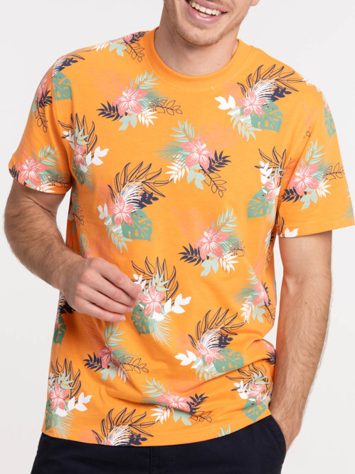 T-shirt goyave feuillage tropical homme