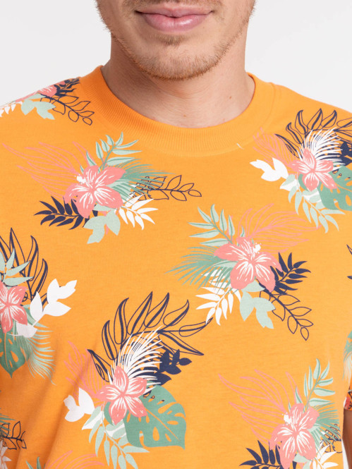 T-shirt goyave feuillage tropical homme