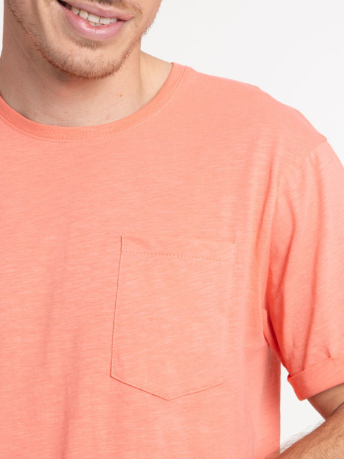 T-shirt summer pink poche homme T-shirt summer pink poche homme