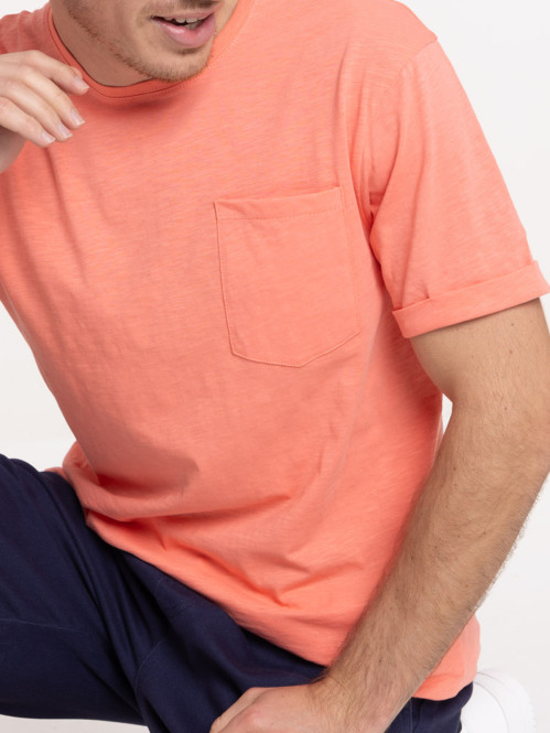 T-shirt summer pink poche homme T-shirt summer pink poche homme