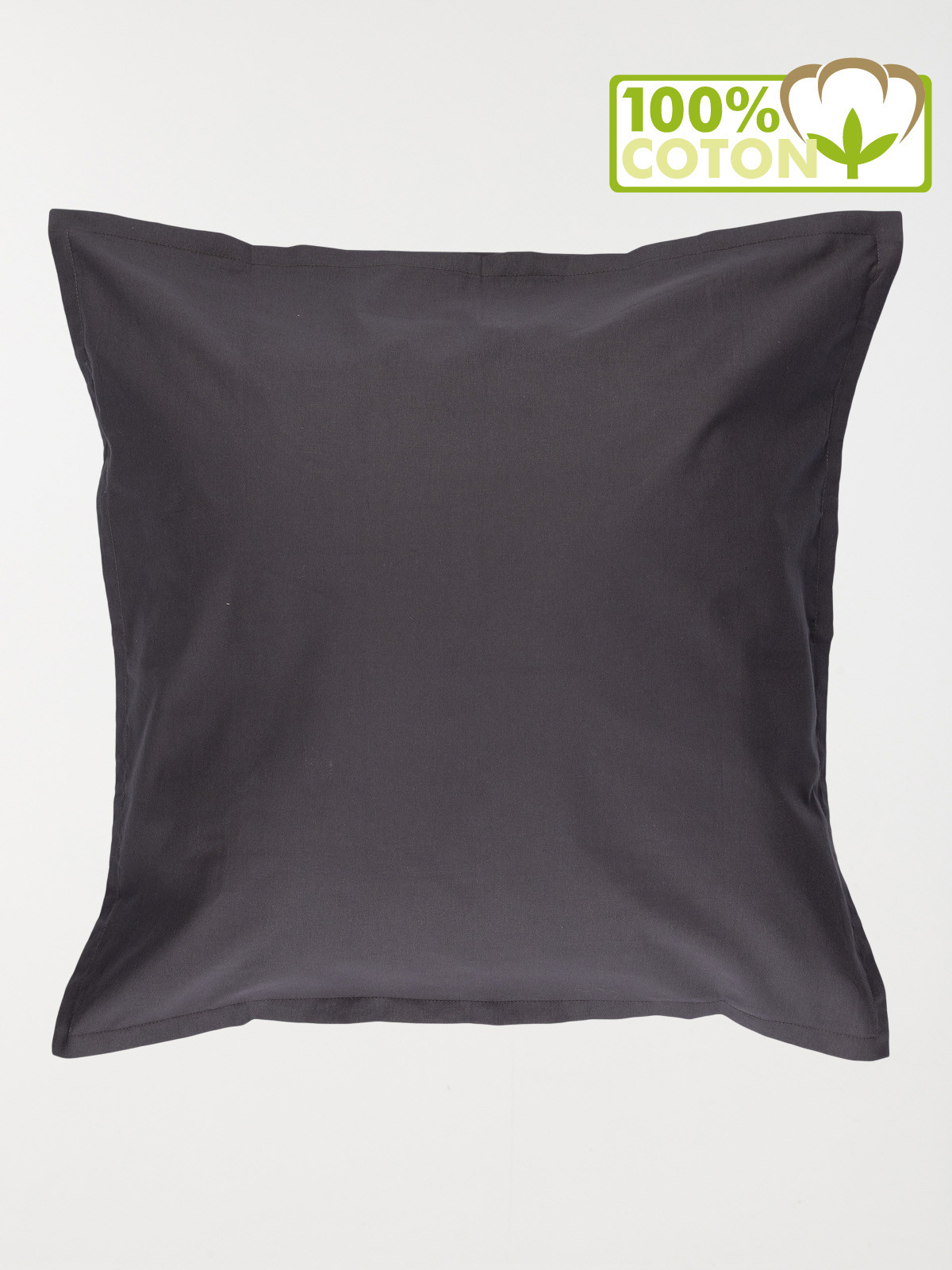 Taie d'oreiller 65 x 65 cm ardoise