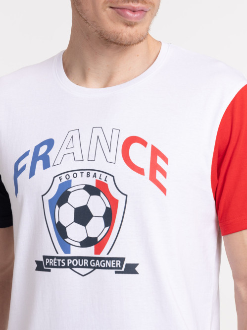 T-shirt blanc football homme