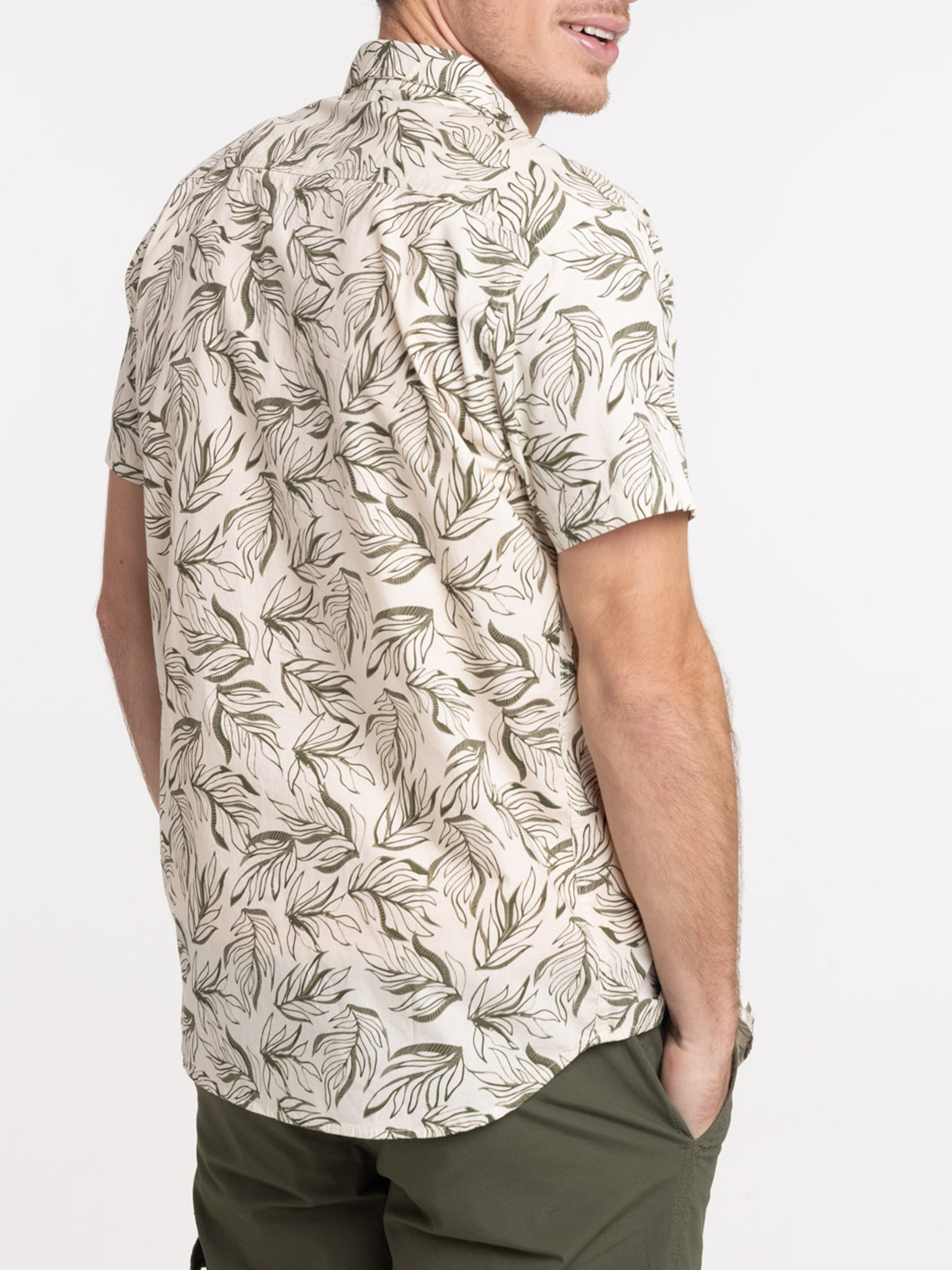 Chemisette homme feuilles de palmes