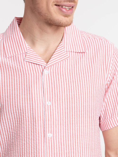 Chemisette rayée homme