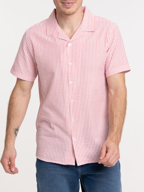 Chemisette rayée homme