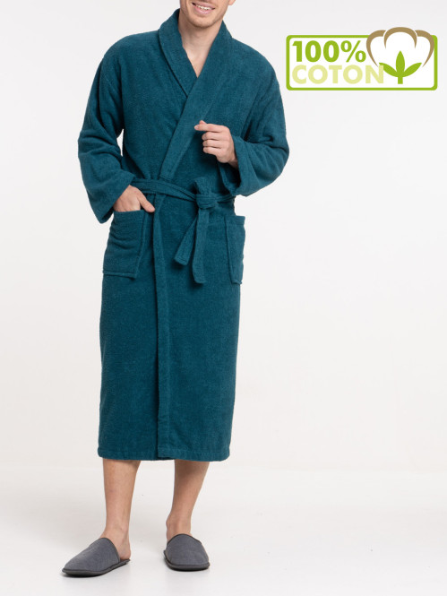 Peignoir adulte coloris émeraude