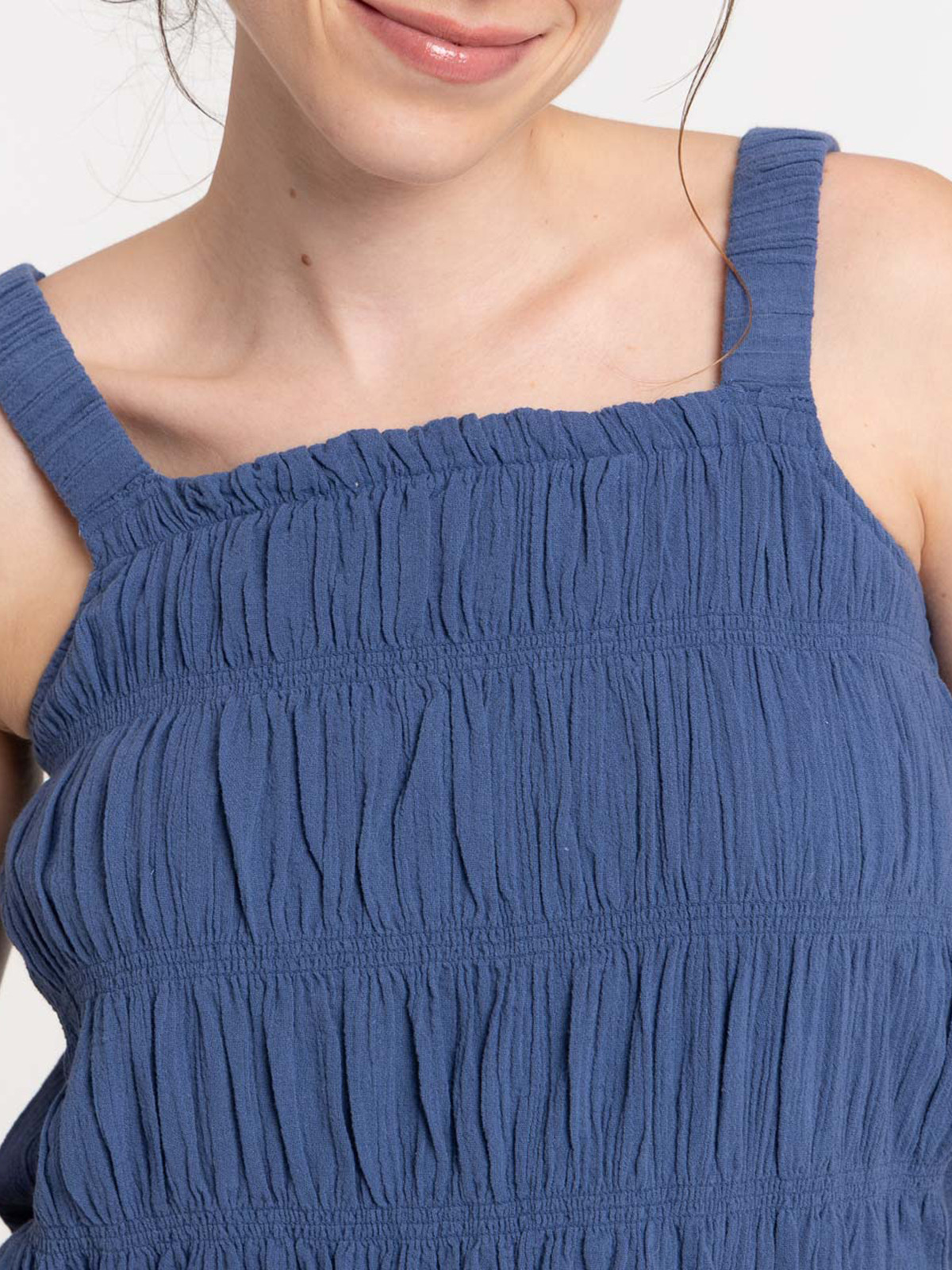 Top bretelles bleu de fès femme Top bretelles bleu de fès femme