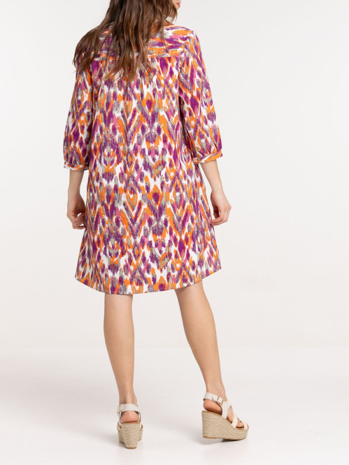 Robe courte imprimée femme