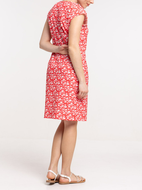 Robe maille imprimée red femme