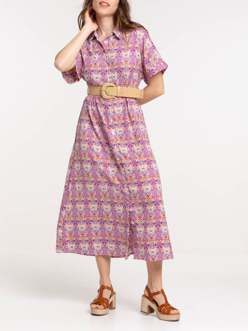 Robe longue imprimée...