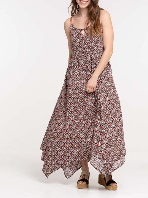 Robe longue imprimée...